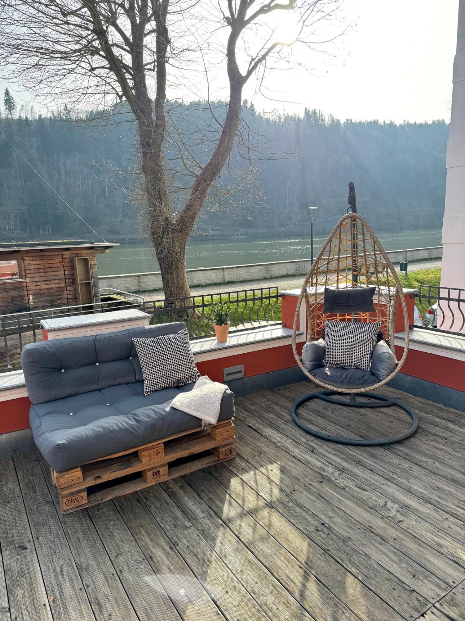 Terrassenwohnung Mit Donaublick Obernzell Kültér fotó